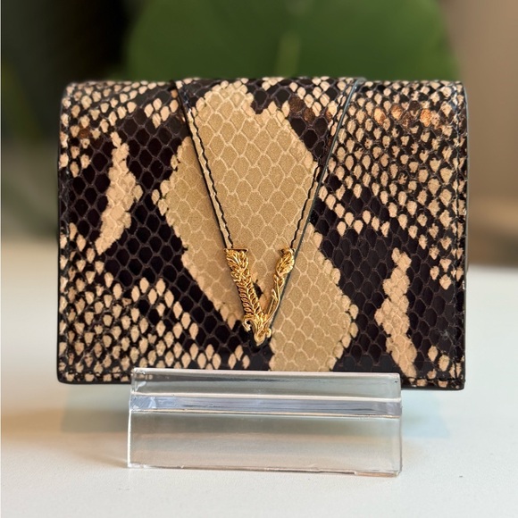 Versace ‘V Virtus Snakeskin Wallet’ - Picture 1 of 11